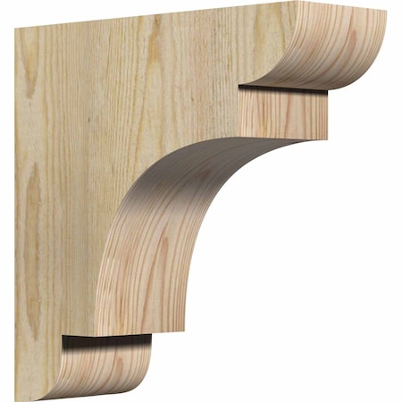 Ekena Millwork New Brighton Rough Sawn Corbel, Douglas Fir, 4"W x 12"D x 12"H COR04X12X12NEB00RDF